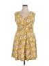 Candie's Paisley Yellow Casual Dress Size XXL - photo 1