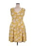 Candie's Paisley Yellow Casual Dress Size XXL - photo 2