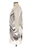Lily 100% Polyester Graphic Ivory Cocktail Dress Size L (estimated) - photo 5