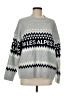 H&M Print Silver Pullover Sweater Size M - photo 1