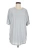 Active by Old Navy Solid Silver Short Sleeve T-Shirt Size M - photo 1