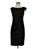 Connected Apparel Polka Dots Black Cocktail Dress Size 6 Petite - photo 1