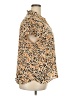 CAbi 100% Polyester Animal Print Tan Short Sleeve Blouse Size XXL - photo 4