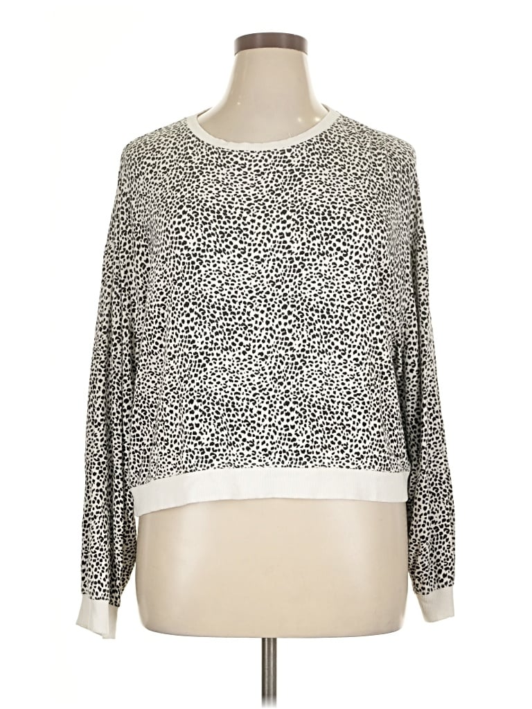 Pre-owned Z Supply Pullover Sweater In Silver