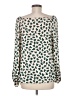 Ann Taylor 100% Polyester Green Long Sleeve Blouse Size M - photo 2