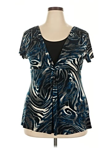Perceptions Woman Short Sleeve Blouse (view 1)