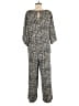 Westbound Animal Print Gray Jumpsuit Size L - photo 2