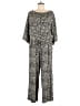 Westbound Animal Print Gray Jumpsuit Size L - photo 1