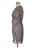 Max Studio Print Brown Casual Dress Size L - photo 5