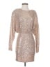 BCBGMAXAZRIA Metallic Silver Cocktail Dress Size XS - photo 1