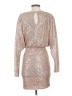 BCBGMAXAZRIA Metallic Silver Cocktail Dress Size XS - photo 2