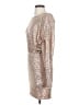 BCBGMAXAZRIA Metallic Silver Cocktail Dress Size XS - photo 5