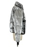 Lou & Grey 100% Polyester Metallic Silver Snow Jacket Size M - photo 4
