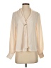 Zara 100% Polyester Ivory Long Sleeve Blouse Size XS - photo 1