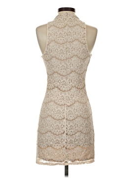 guipure lace shift dress Womens Guipure Lace Floral Leaf-Embellished Elegant Midi Dress, APRICOT Floral / L