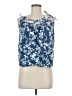 Next 100% Cotton Blue Sleeveless Blouse Size 6 - photo 1