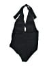 Unbranded 100% Polyester Solid Black One Piece Swimsuit Size L - photo 2