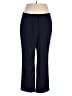 Le Suit Solid Blue Dress Pants Size XXL (estimated) - photo 1
