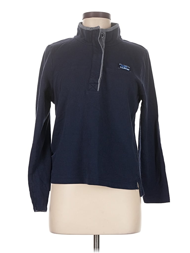 Pre-owned L.l.bean Long Sleeve Polo Shirt In Blue