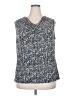 Ellen Tracy Silver Sleeveless Top Size 2X - photo 1