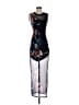 Bold Elements Graphic Black Cocktail Dress Size S - photo 1