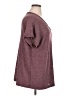Staccato Burgundy Short Sleeve Top Size 1X - photo 4