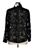 Torrid 100% Polyester Stars Black Long Sleeve Blouse Size 1X Plus (1) - photo 2