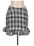 Shein Checkered-gingham Black Casual Skirt Size 12 - photo 1