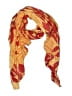 Unbranded Paisley Orange Yellow Scarf One size - photo 1