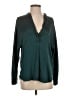 Vince. 100% Silk Teal Long Sleeve Silk Top Size XS - photo 1