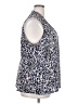 Nic + Zoe 100% Polyester Blue Sleeveless T-Shirt Size 2X - photo 4