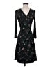 MNG Print Black Cocktail Dress Size 4 - photo 1