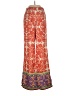 Zara Paisley Red Casual Pants Size XS - photo 1