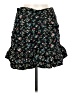 Bershka Floral Black Casual Skirt Size L - photo 1