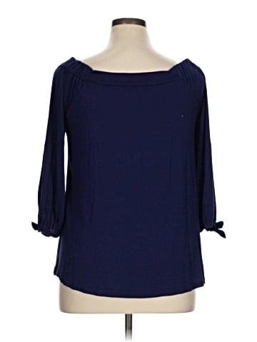 Cable & Gauge 3/4 Sleeve Blouse (view 2)