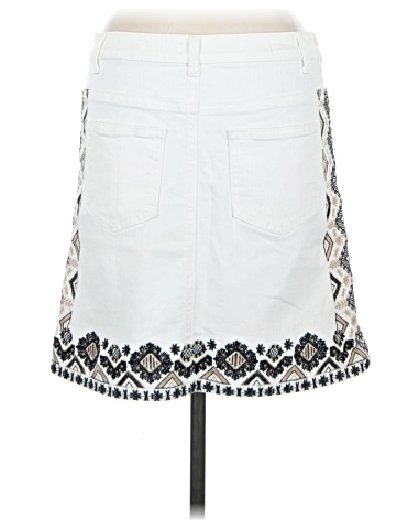 Pilcro and the Letterpress Denim Skirt (view 2)