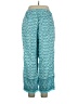 Talbots Paisley Teal Linen Pants Size S - photo 2