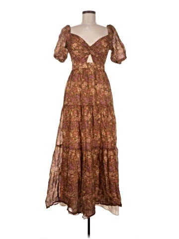 Lavender Brown Casual Dress (view 1)