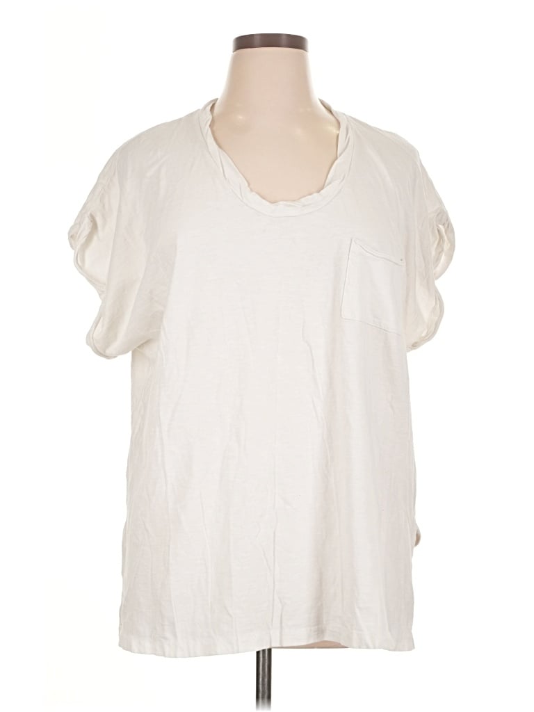 Pre-owned Aerie Short Sleeve T-shirt In Ivory