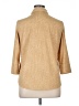 J. McLaughlin Tweed Tan 3/4 Sleeve Blouse Size XL - photo 2