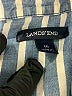 Lands' End 100% Cotton Stripes Blue Long Sleeve Button-Down Shirt Size 10 - photo 7