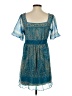 Assorted Brands 100% Polyester Paisley Teal Cocktail Dress Size S - photo 2