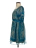 Assorted Brands 100% Polyester Paisley Teal Cocktail Dress Size S - photo 5