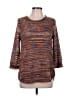 Studio JPR 100% Acrylic Tweed Brown Pullover Sweater Size L - photo 1