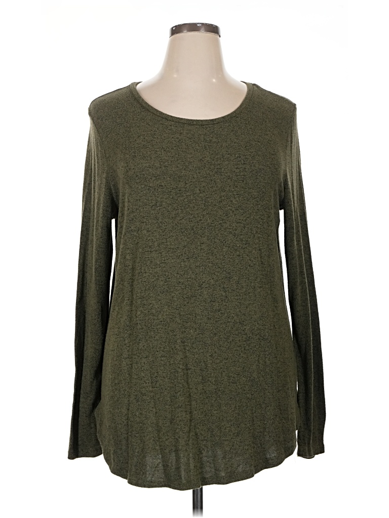 Pre-owned Old Navy Long Sleeve T-shirt In Green