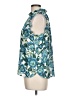 Ann Taylor LOFT 100% Polyester Teal Sleeveless Blouse Size Lg Petite - photo 5