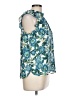 Ann Taylor LOFT 100% Polyester Teal Sleeveless Blouse Size Lg Petite - photo 4