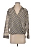 Armani Exchange Gray 3/4 Sleeve Blouse Size S - photo 1