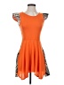 Unbranded 100% Polyester Color Block Orange Cocktail Dress Size XS (estimated) - photo 1