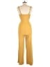 Pink Rose Solid Gold Jumpsuit Size M - photo 2